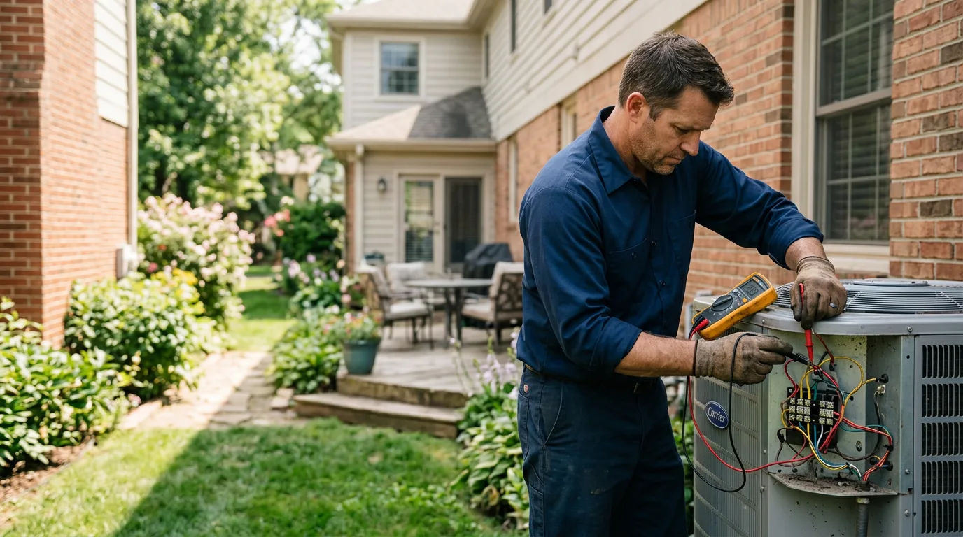 HVAC technician working near Presque Isle, WI
